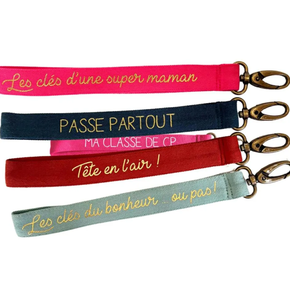Porte clés court grenadine (personnalisable)|Les Griottes
