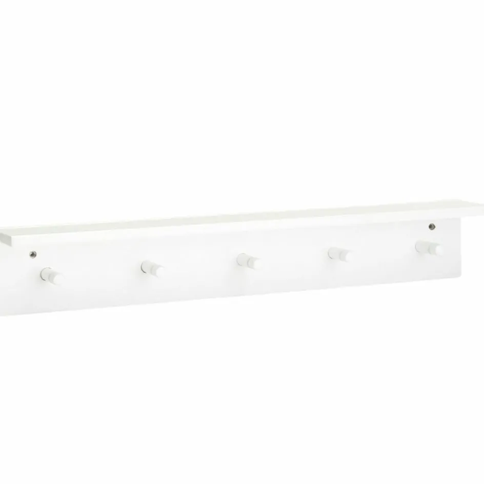 Porte manteau mural blanc 5 patères|Kid's Concept New