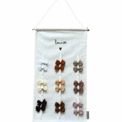 Porte-barrettes Gaze Ecru (personnalisable)|Atelier Wagram Online