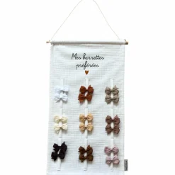 Porte-barrettes Gaze Ecru (personnalisable)|Atelier Wagram Online