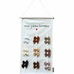 Porte-barrettes Gaze Ecru (personnalisable)|Atelier Wagram Online