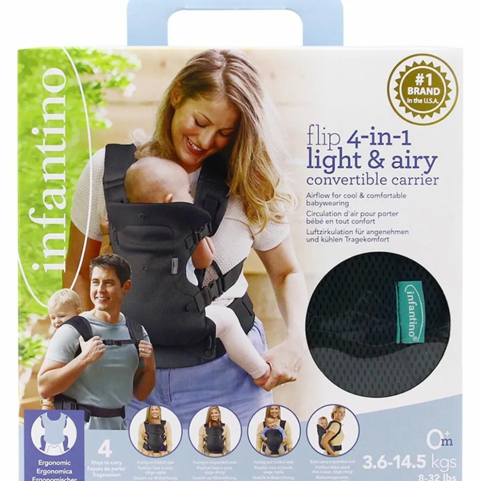 Porte-Bébé Flip Ergo 4 en 1 - Light & Airy foncé|Infantino Online
