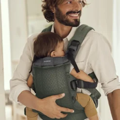 BabyBjörn Porte-bébé Harmony en Mesh 3D vert foncé