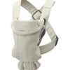 Porte-bébé Mini en jersey 3D beige clair|BabyBjörn Outlet