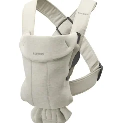 Porte-bébé Mini en jersey 3D beige clair|BabyBjörn Outlet
