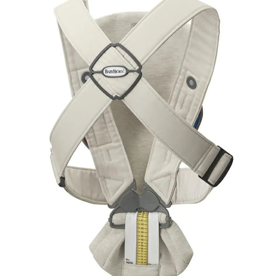 Porte-bébé Mini en jersey 3D beige clair|BabyBjörn Outlet
