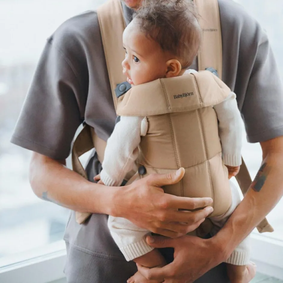 Porte-bébé Mini Tissé beige|BabyBjörn Hot