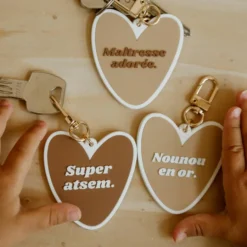 Porte-clé Nounou en or|Atelier Wagram New