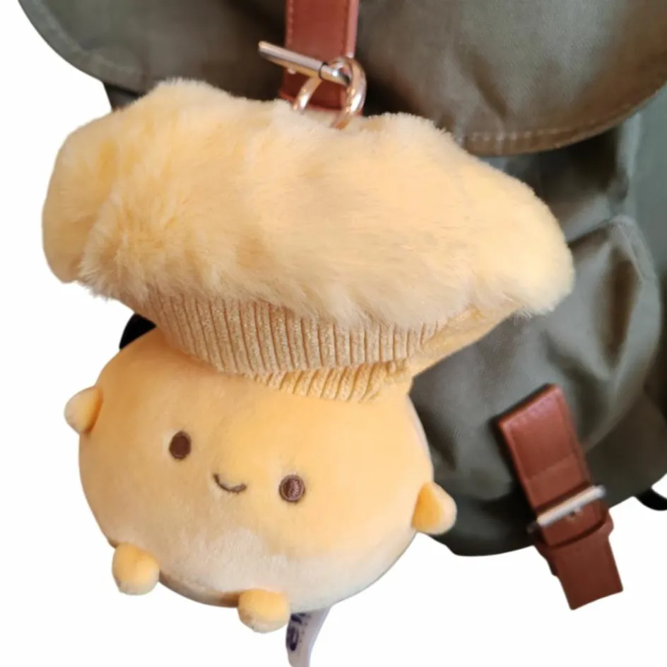 Porte-clé peluche Champignon Chanterelle (15 cm)|Bazuuyu Sale