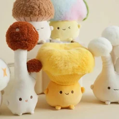 Hot Bazuuyu Porte-clé peluche Champignon Sauvage (15 cm)