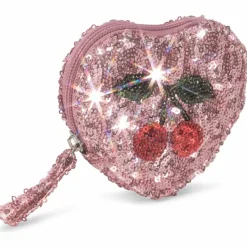 Porte-monnaie à paillettes Mellow rose|Konges Slojd Hot