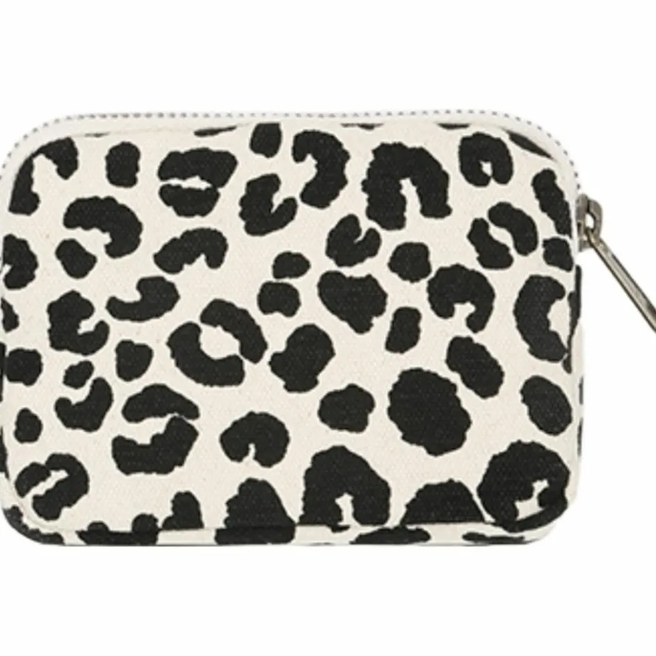 Online Hindbag Porte-monnaie Lili Léopard Ecru