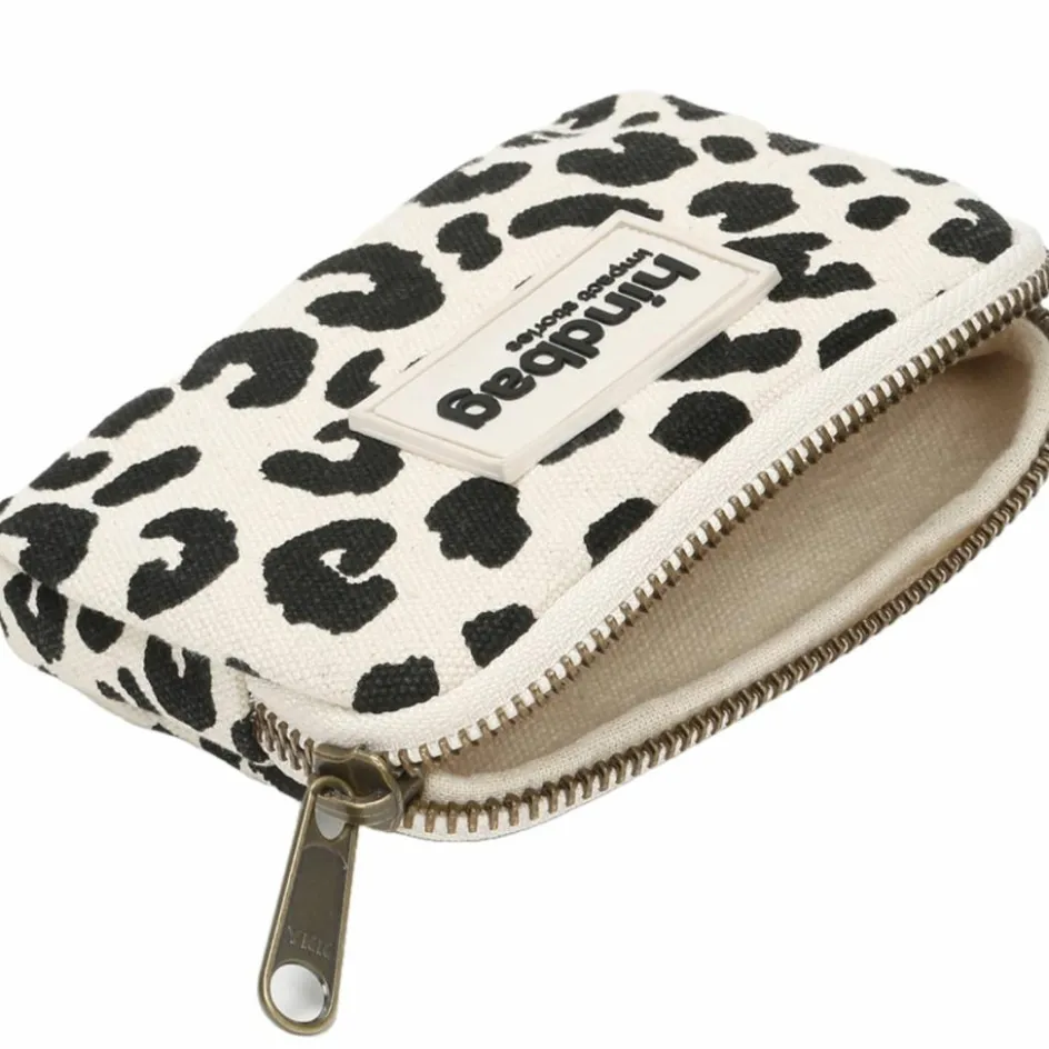 Online Hindbag Porte-monnaie Lili Léopard Ecru