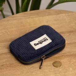 Outlet Hindbag Porte-monnaie Lili Velours Marine