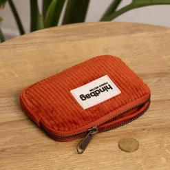 Porte-monnaie Lili Velours Brique|Hindbag New