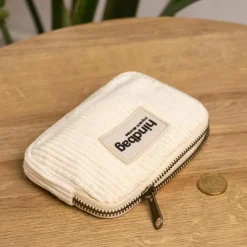 Hindbag Porte-monnaie Lili Velours Crème