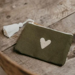 Porte-monnaie Love vert|Zakuw Outlet