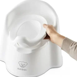Pot bébé fauteuil blanc et gris|BabyBjörn New