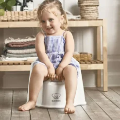 Pot bébé fauteuil blanc et gris|BabyBjörn New