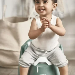 Hot BabyBjörn Pot bébé fauteuil vert profond et blanc