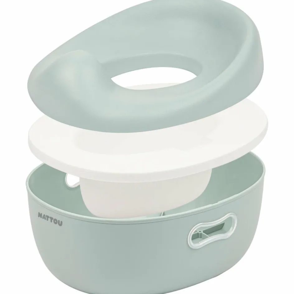 Nattou Pot d'apprentissage Potty 3 en 1 Vert Sauge