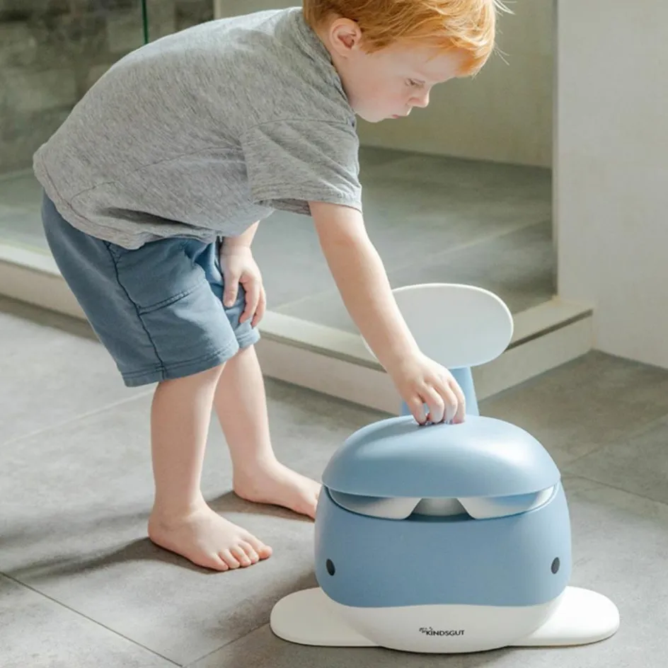 Pot pour bébé Baleine Bleu pigeon|Kindsgut Online