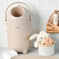 Clearance Nattou Poubelle à couche Dropy Beige