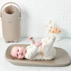 Outlet Nattou Poubelle à couche Dropy Taupe