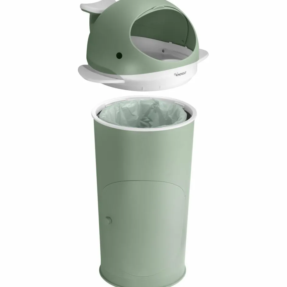 New Kindsgut Poubelle à couches Baleine Pistache