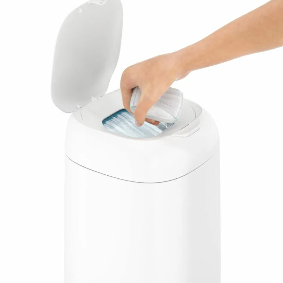 Poubelle à couches Dress up blanc laqué|Angelcare New