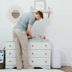 Poubelle à couches Dress up blanc laqué|Angelcare New