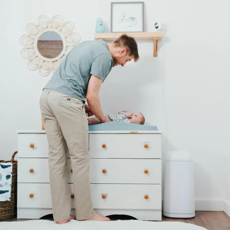 Poubelle à couches Dress up blanc laqué|Angelcare New