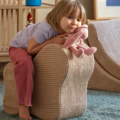 Pouf Cloud Brown Sugar velours côtelé|Wigiwama Best