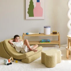 Pouf Cloud Matcha molletonné|Wigiwama Outlet