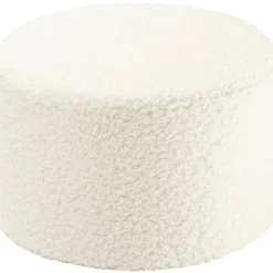 Wigiwama Pouf Cream White molletonné