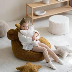 Wigiwama Pouf Cream White molletonné