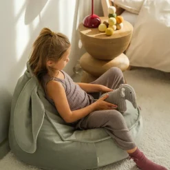 Pouf lapin Misty Green|Wigiwama Online
