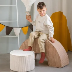 Online Wigiwama Pouf Marshmallow velours côtelé