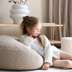 Hot Wigiwama Pouf Ottoman Biscuit molletonné