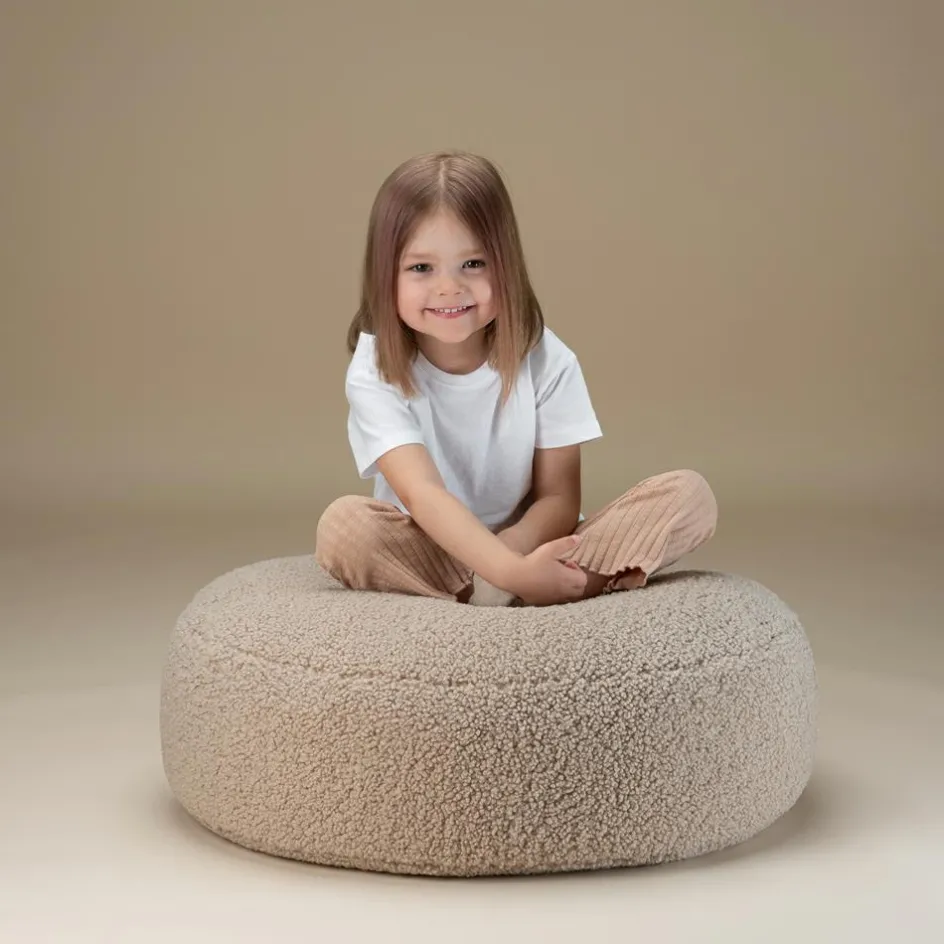 Hot Wigiwama Pouf Ottoman Biscuit molletonné