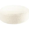 Pouf Ottoman Cream White molletonné|Wigiwama Best