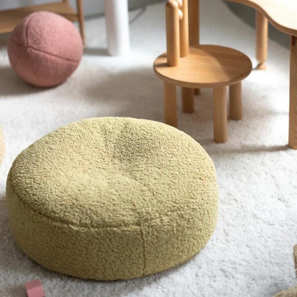 Online Wigiwama Pouf Ottoman Matcha molletonné