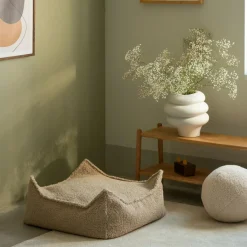 Pouf Ottoman Square Biscuit molletonné|Wigiwama Hot