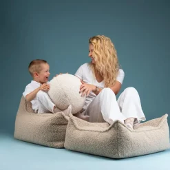 Pouf Ottoman Square Biscuit molletonné|Wigiwama Hot