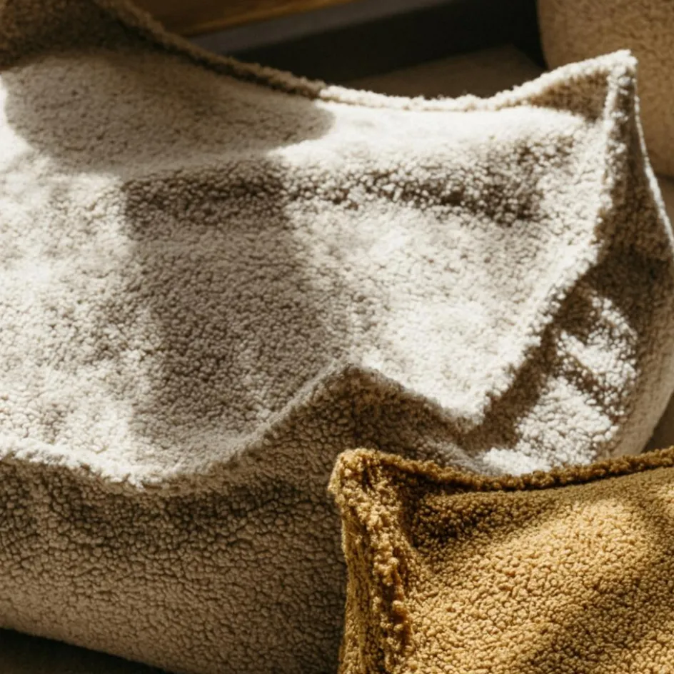 Pouf Ottoman Square Biscuit molletonné|Wigiwama Hot