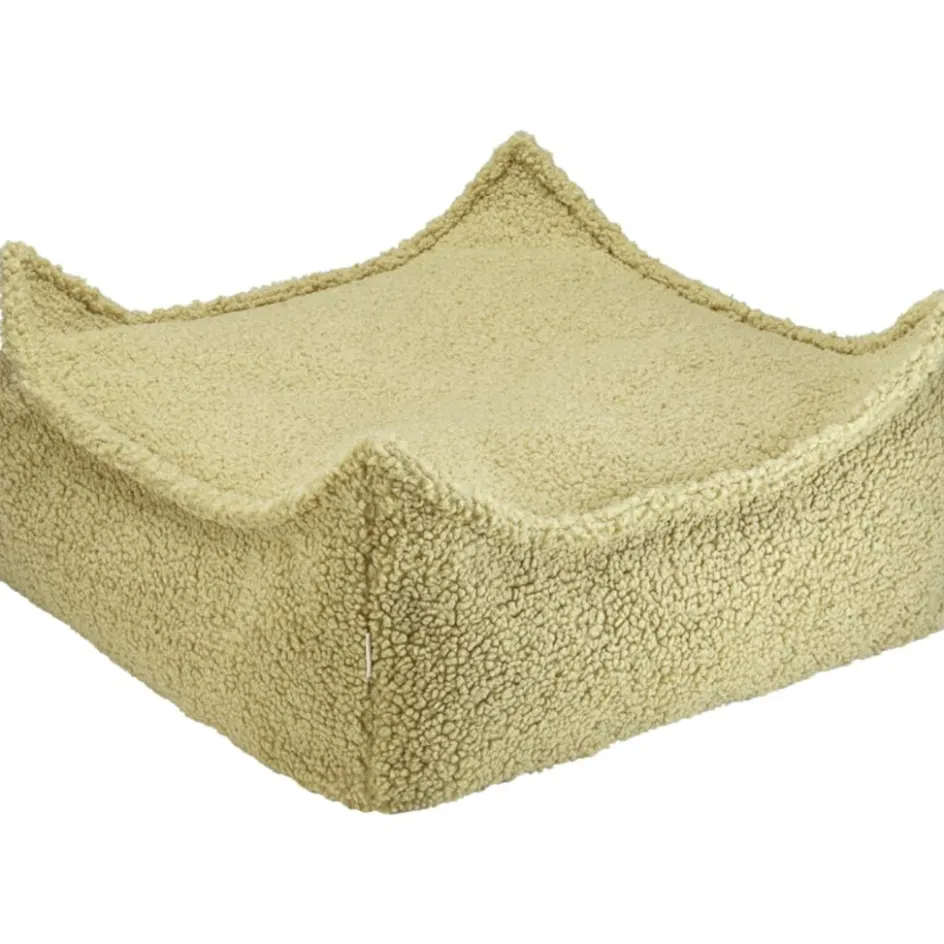 Pouf Ottoman Square Matcha molletonné|Wigiwama New