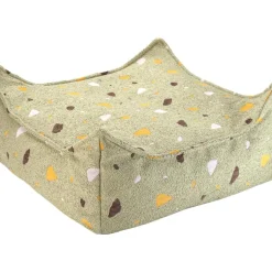 Online Wigiwama Pouf Ottoman Square Terrazzo Moss