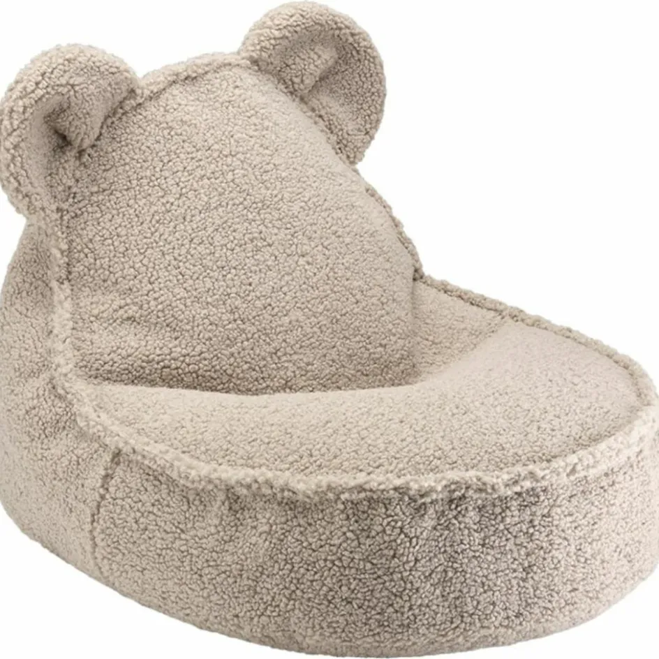 Pouf ours Biscuit molletonné|Wigiwama Outlet
