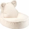 Outlet Wigiwama Pouf ours Cream White molletonné