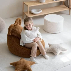Wigiwama Pouf ours Maple molletonné